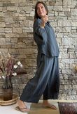 Santos Cushion Cotton Heathcliff Blouse Charcoal